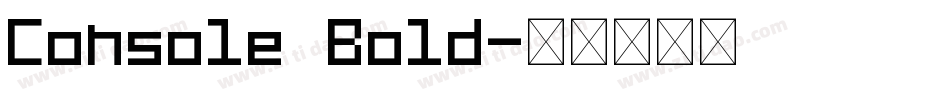 Console Bold字体转换